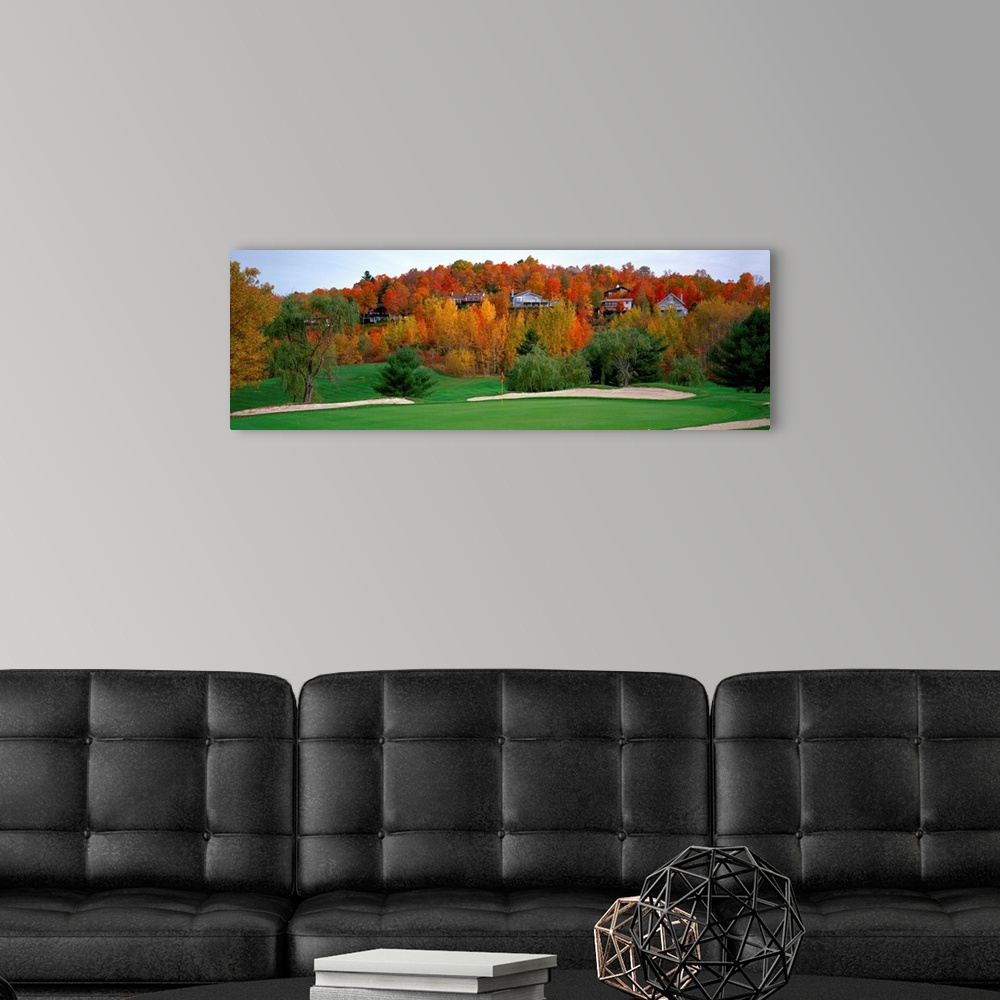 A modern room featuring Golf course St. Hippolyte Laurentides Quebec Canada