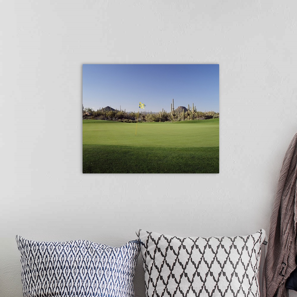 A bohemian room featuring Golf flag in a golf course, Troon North Golf Club, Scottsdale, Maricopa County, Arizona