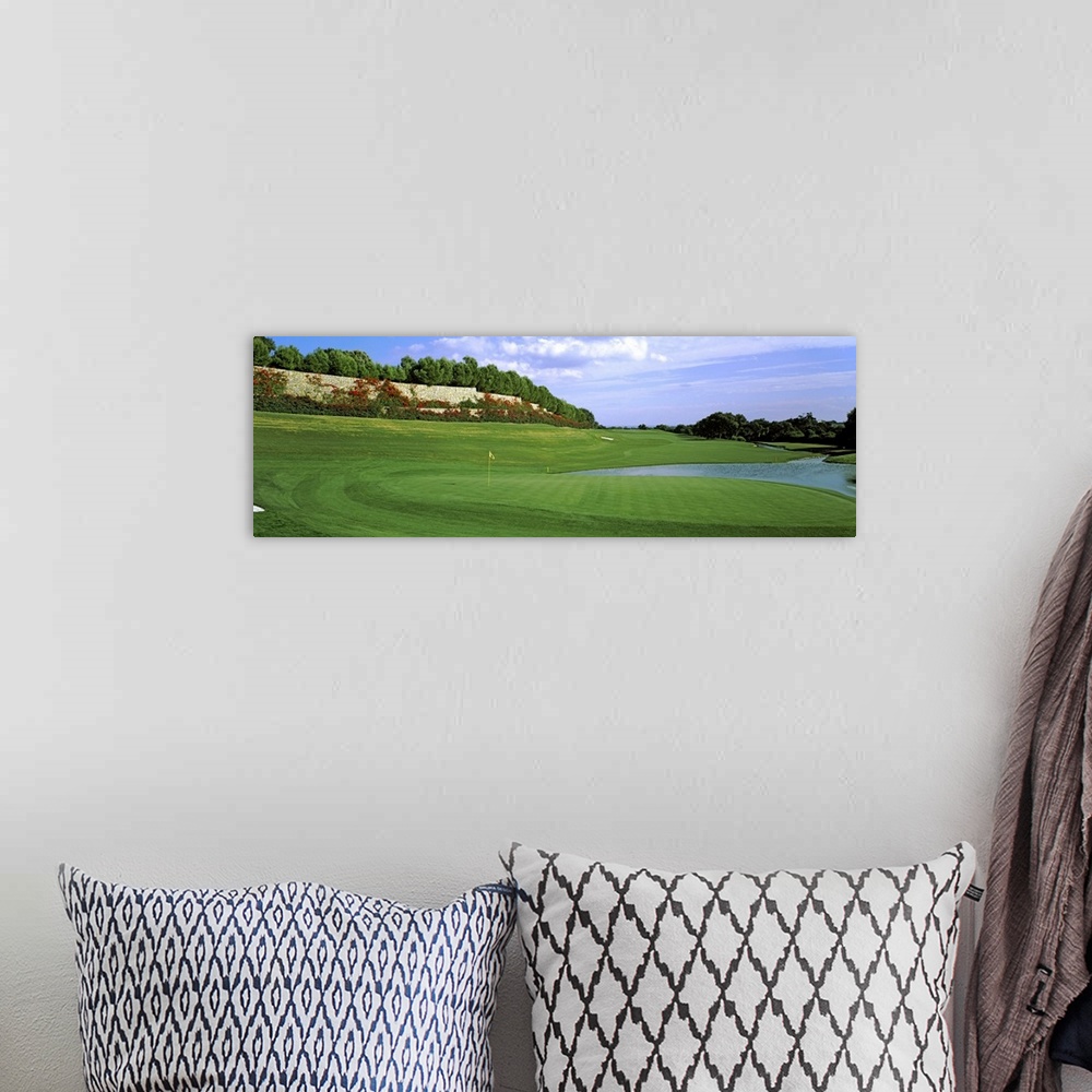 A bohemian room featuring Golf flag in a golf course, Valderrama Golf Club, San Roque, Spain