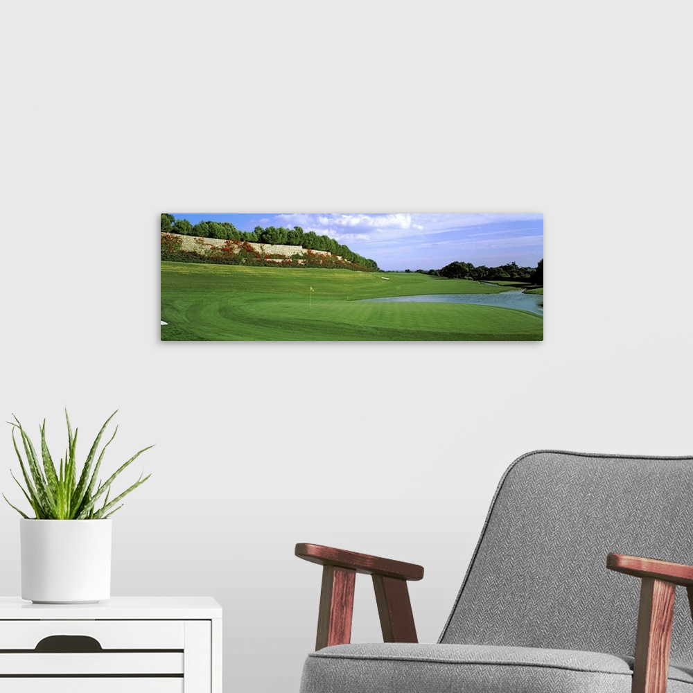 A modern room featuring Golf flag in a golf course, Valderrama Golf Club, San Roque, Spain