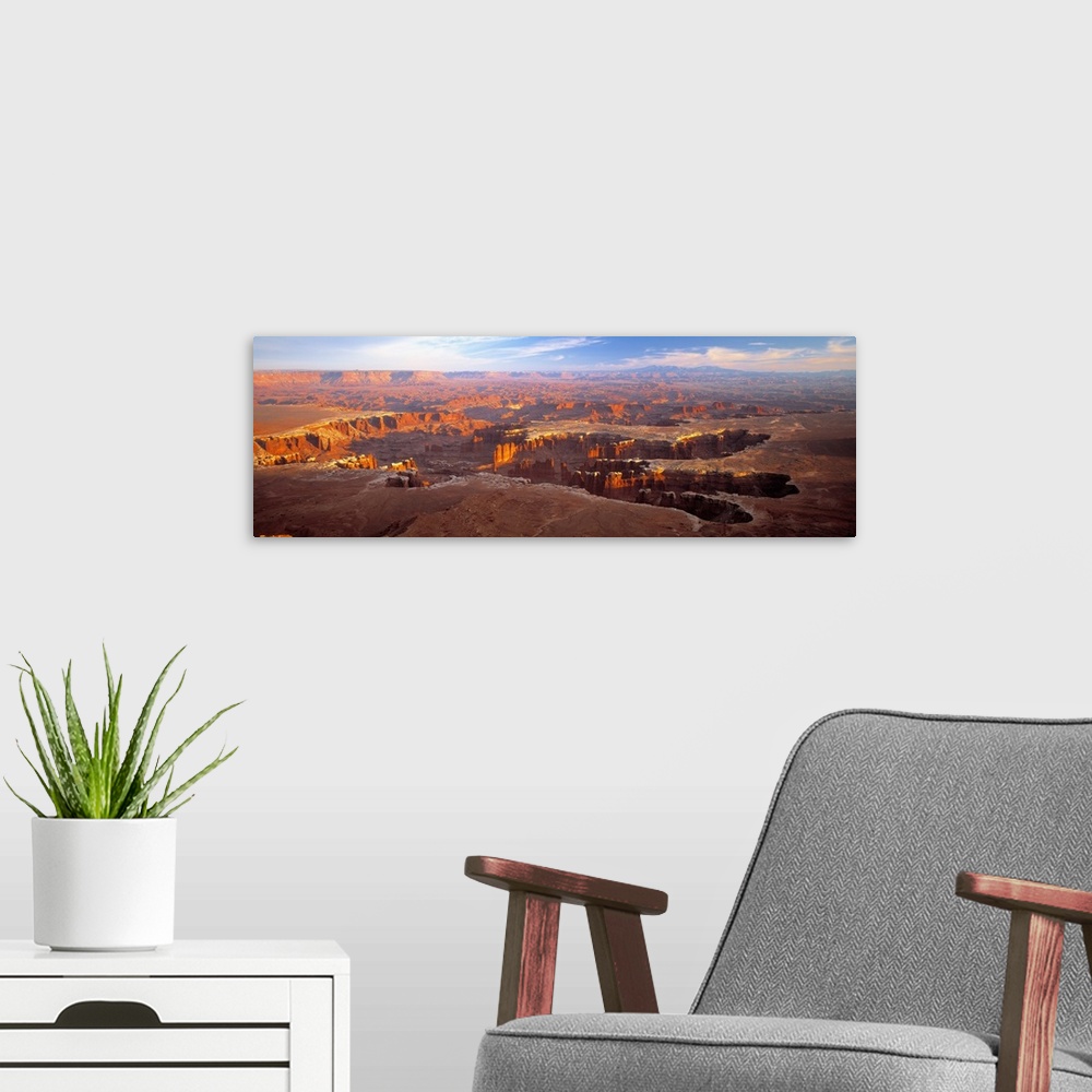 A modern room featuring Grand View Point Overlook Canyonlands National Park Moab UT