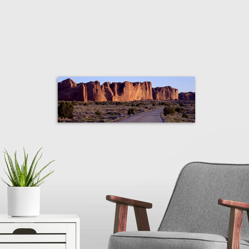 A modern room featuring Great Wall Arches National Park Moab UT