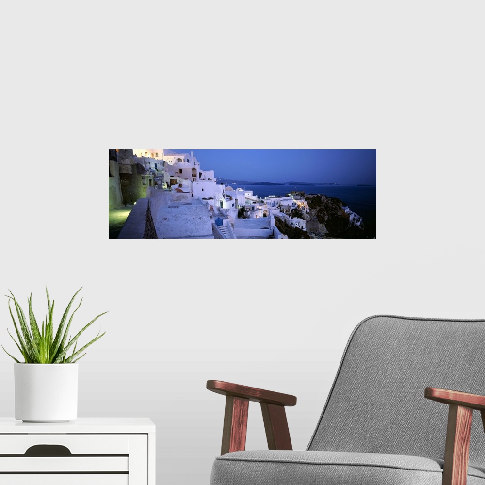 A modern room featuring Greece, Santorini
