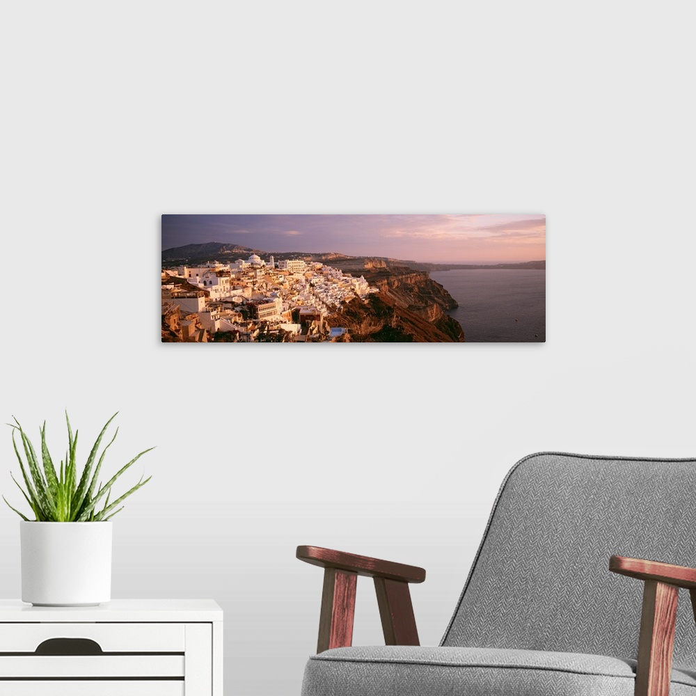 A modern room featuring Greece, Santorini