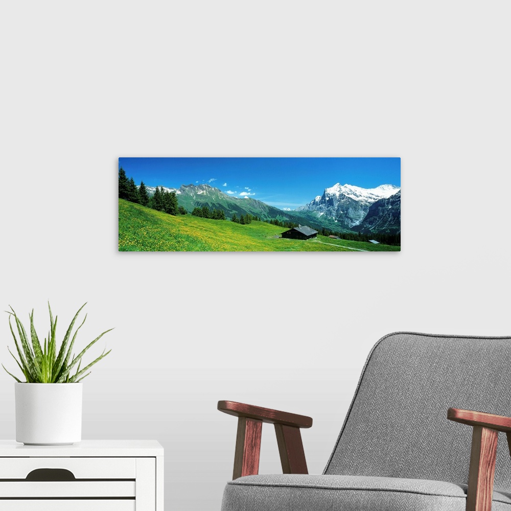 A modern room featuring Grindelwald Switzerland