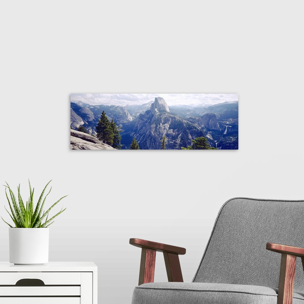 A modern room featuring Half Dome High Sierras Yosemite National Park CA