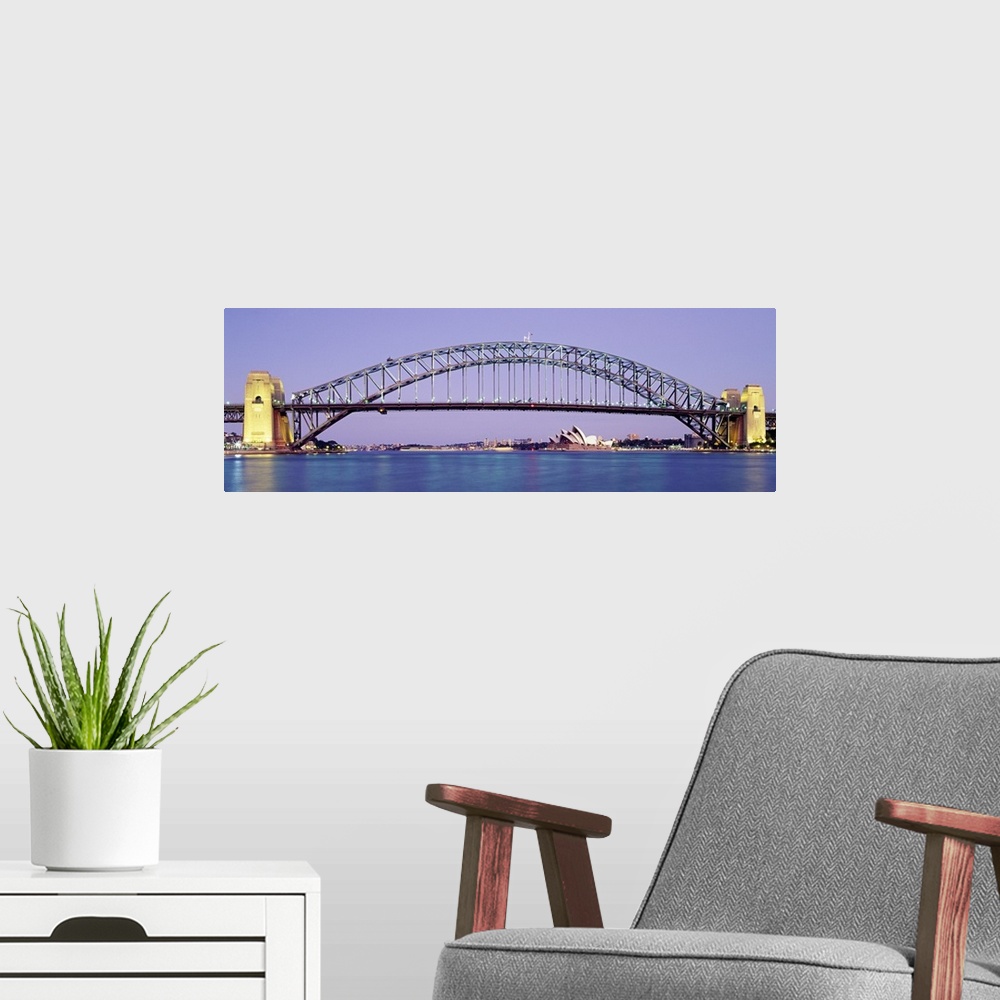 A modern room featuring Harbor Tunnel Bridge Sydney Australia