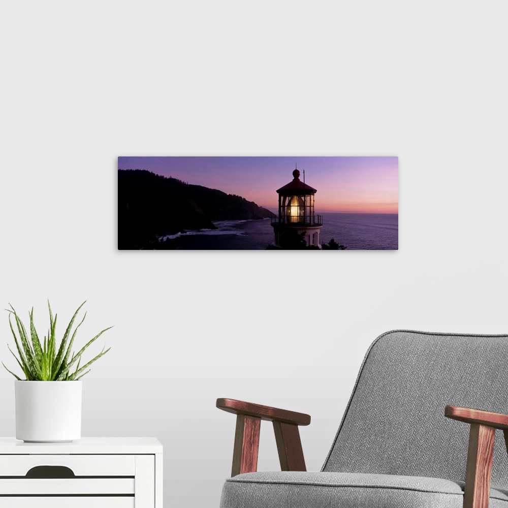 A modern room featuring Heceta Head Lighthouse Florence OR