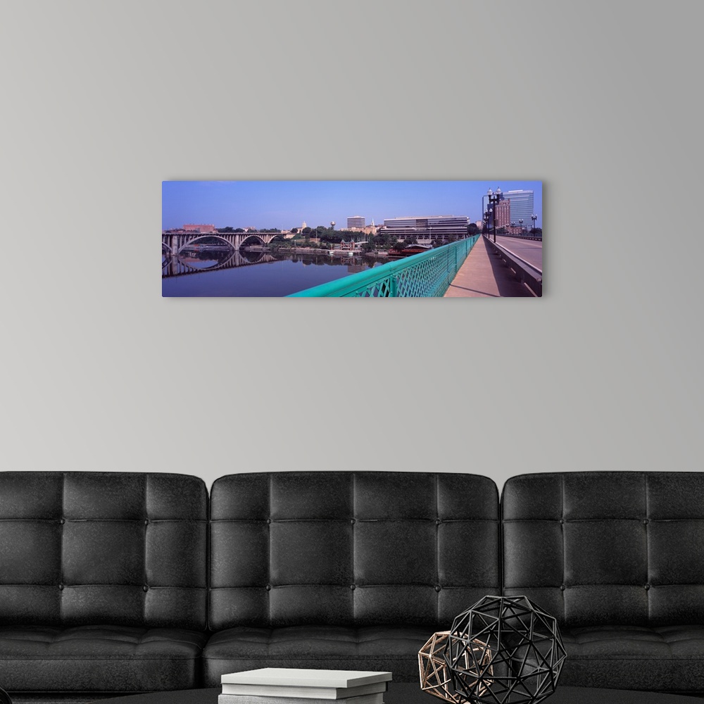 A modern room featuring Henley Street Bridge viewed from the Gay Street Bridge Tennessee River Knoxville Knox County Tenn...
