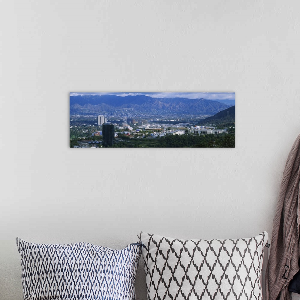 A bohemian room featuring High angle view of a city, Burbank, California