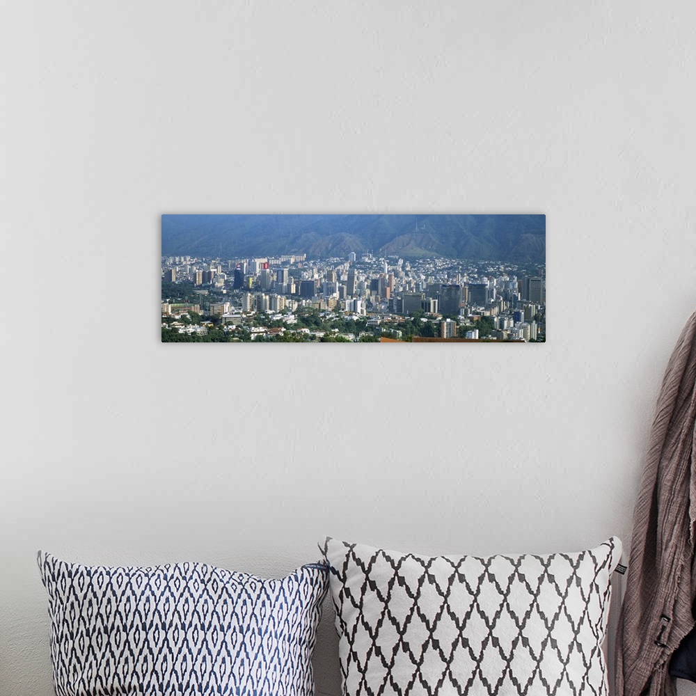 A bohemian room featuring High angle view of a city Caracas Venezuela 2010