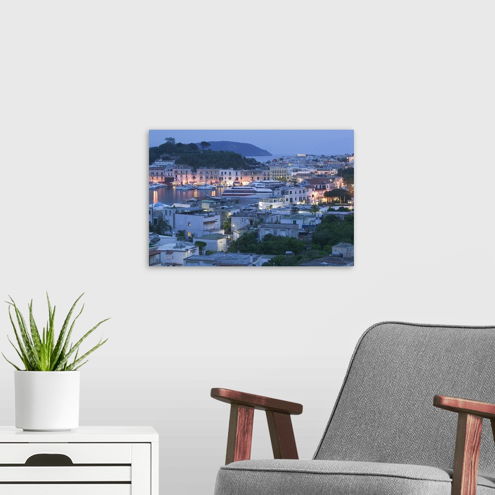 A modern room featuring Ferry port town, Campania region, Bay of Naples, Ischia Porto, Italy