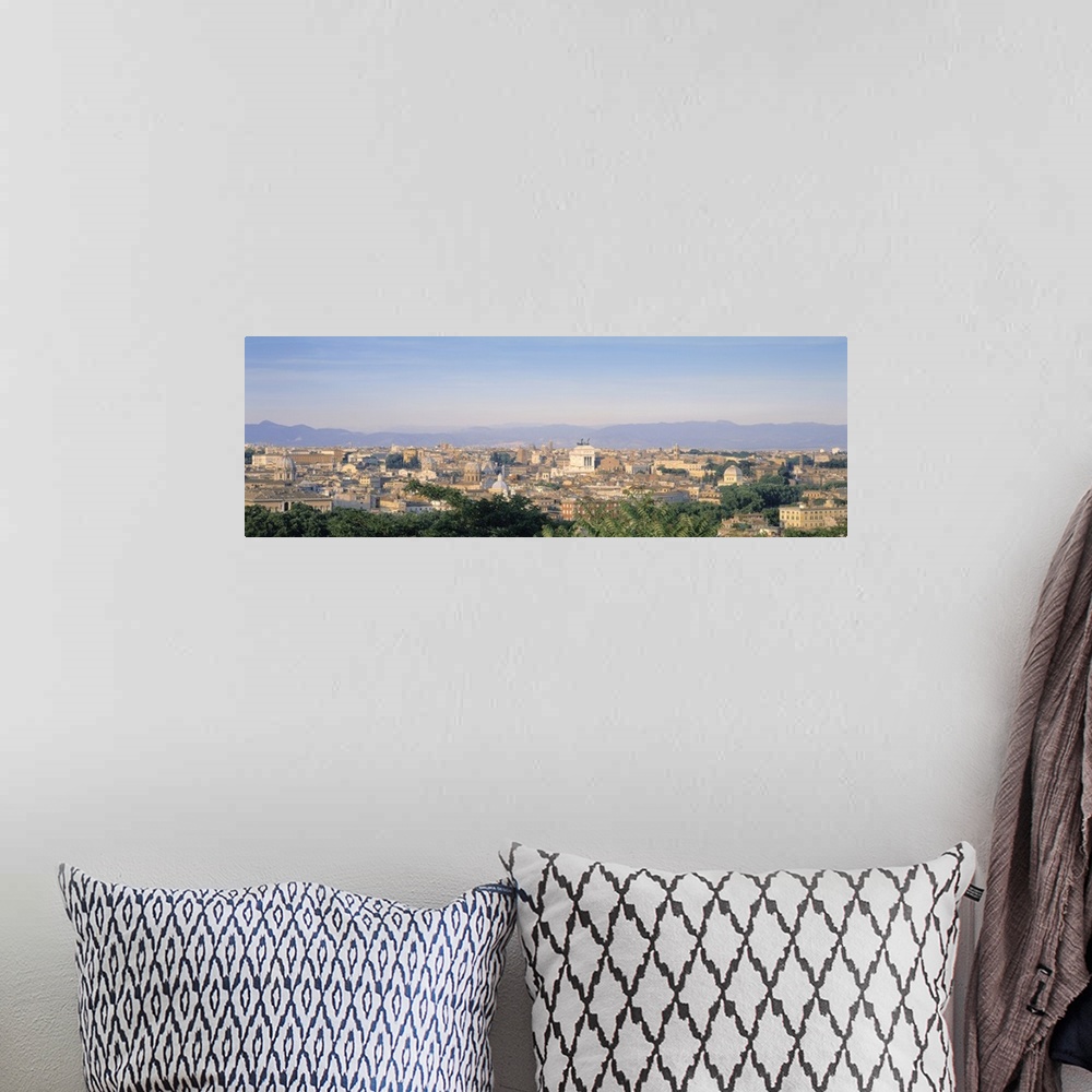 A bohemian room featuring High angle view of a city, Rome, Italy