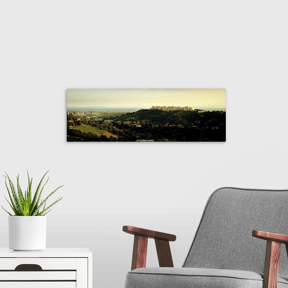 A modern room featuring High angle view of a city Santa Monica Los Angeles County California