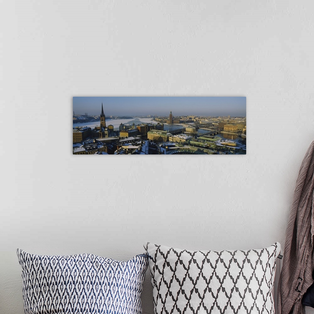 A bohemian room featuring High angle view of a city, Stockholm, Sweden