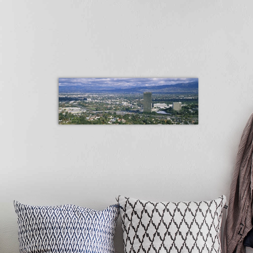 A bohemian room featuring High angle view of a city, Studio City, San Fernando Valley, Los Angeles, California