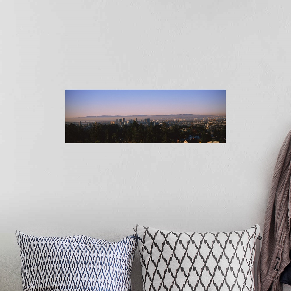 A bohemian room featuring High angle view of a cityscape, Oakland, California