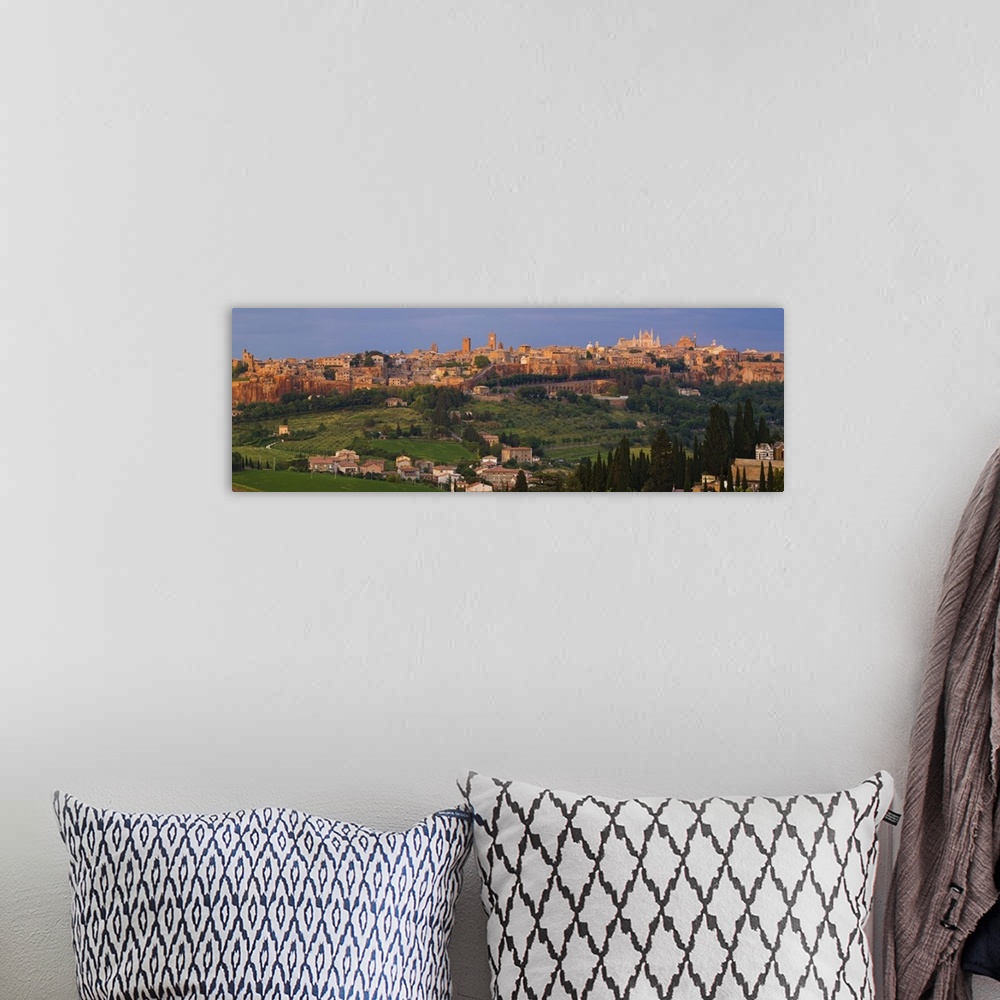 A bohemian room featuring High angle view of a cityscape Orvieto Umbria Italy