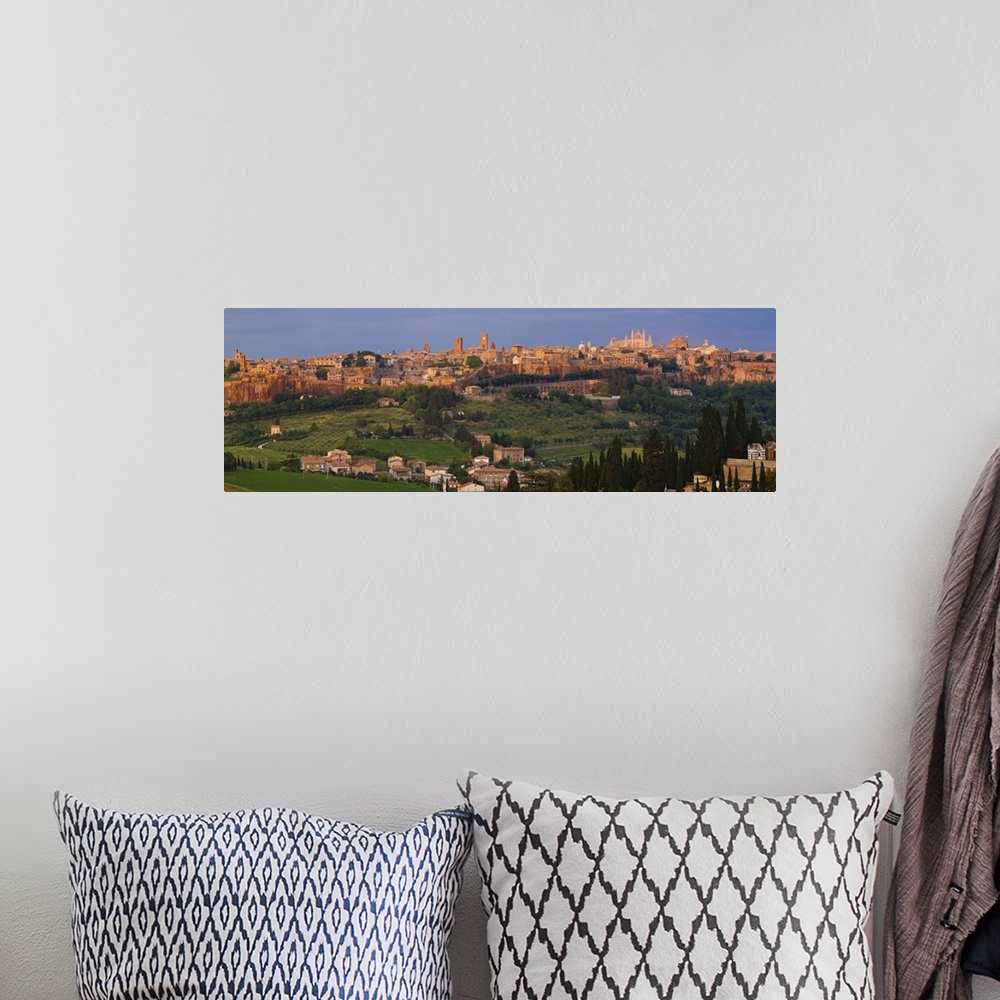 A bohemian room featuring High angle view of a cityscape Orvieto Umbria Italy