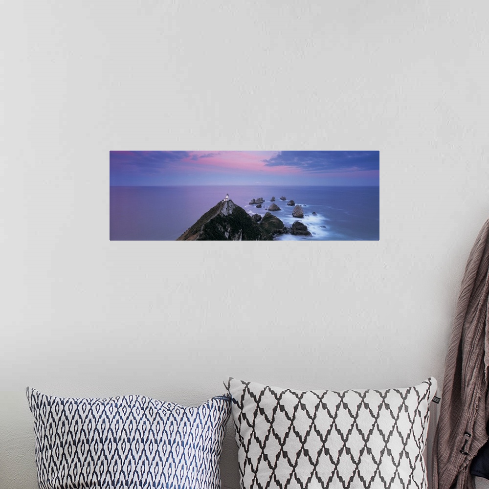 A bohemian room featuring High angle view of a lighthouse, Nugget Point, The Catlins, South Island New Zealand, New Zealand
