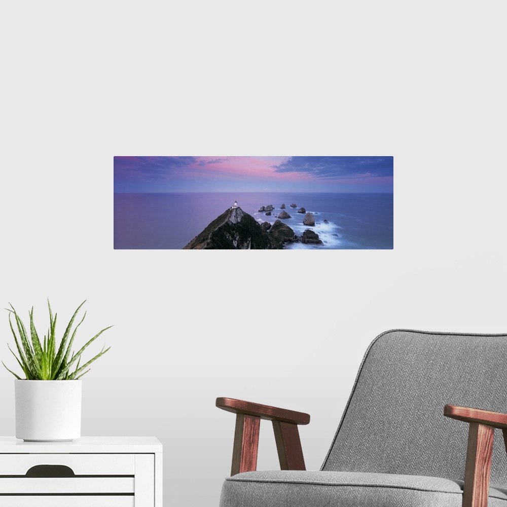A modern room featuring High angle view of a lighthouse, Nugget Point, The Catlins, South Island New Zealand, New Zealand