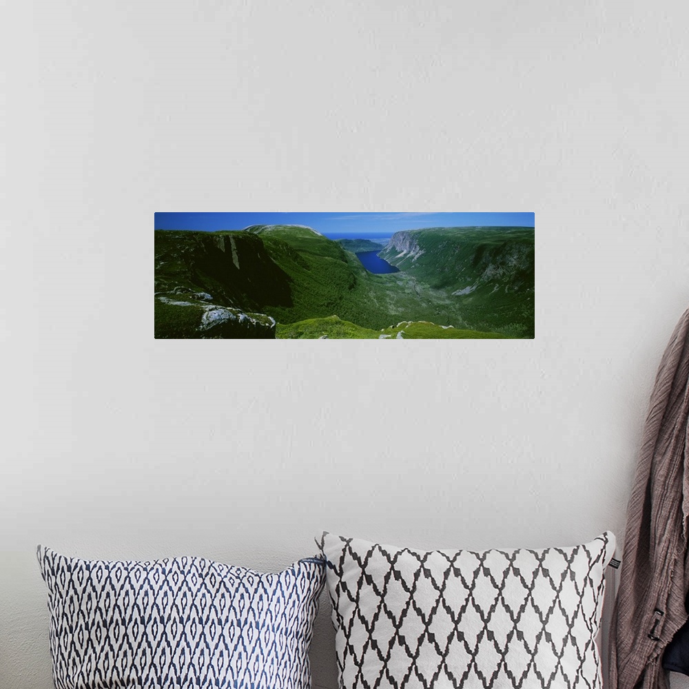A bohemian room featuring High Angle View Of A Plateau, Gros Morne National Park, Newfoundland And Labrador, Canada