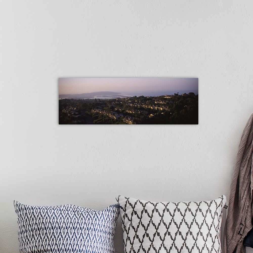 A bohemian room featuring High angle view of buildings in a city, Mission Bay, La Jolla, Pacific Beach, San Diego, California