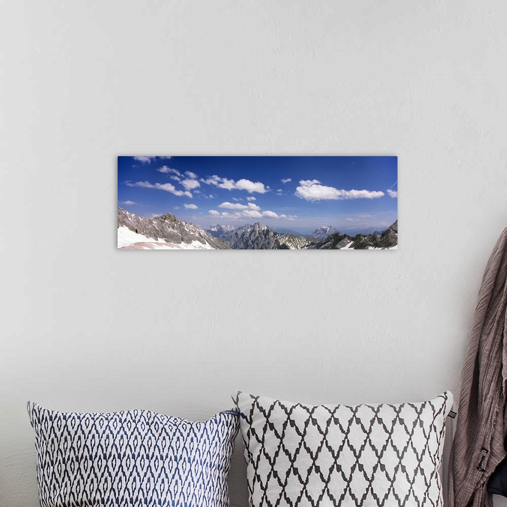 A bohemian room featuring Germany, Bavaria, Zugspitze View over Alps from Zugspitze mountain
