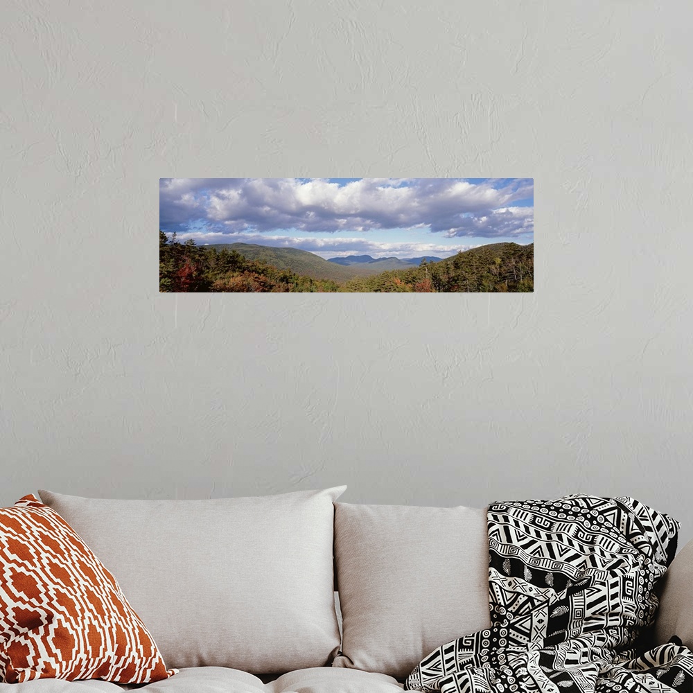 A bohemian room featuring High angle view of White Mountain National Forest, New Hampshire