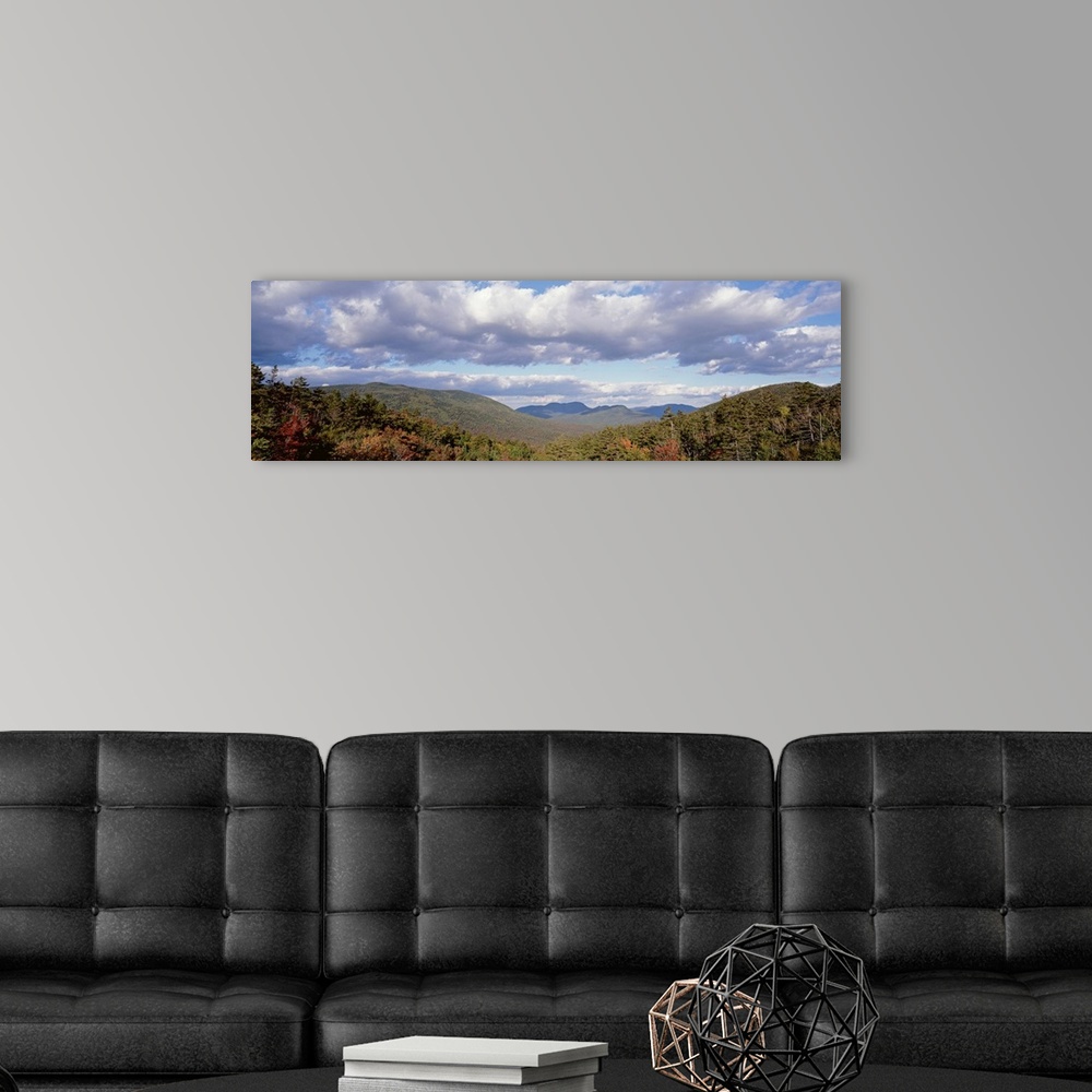 A modern room featuring High angle view of White Mountain National Forest, New Hampshire