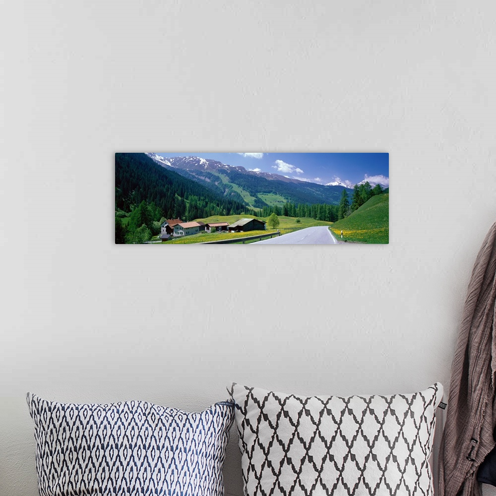 A bohemian room featuring Highway Engadin Switzerland