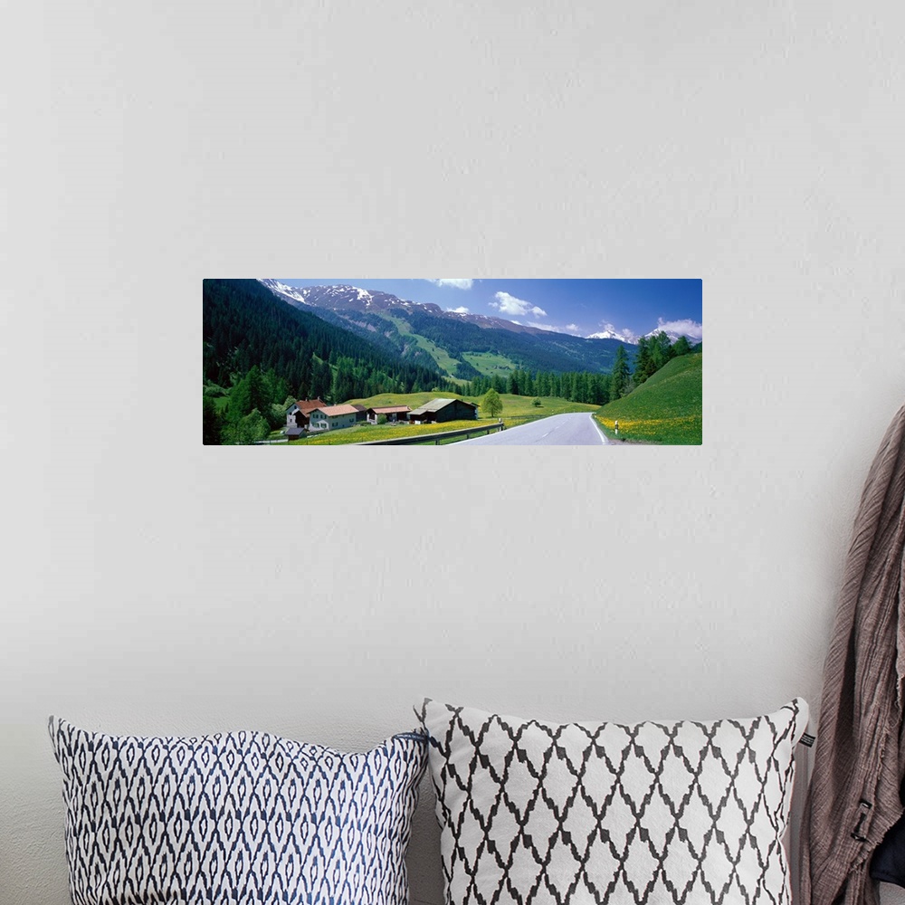 A bohemian room featuring Highway Engadin Switzerland