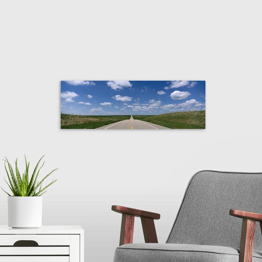 A modern room featuring Highway with Clouds near Scotts Bluff Nebraska