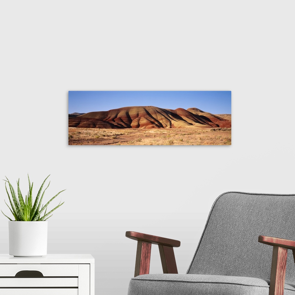 A modern room featuring Hills on a landscape, Painted Hills, John Day Fossil Beds National Monument, Oregon