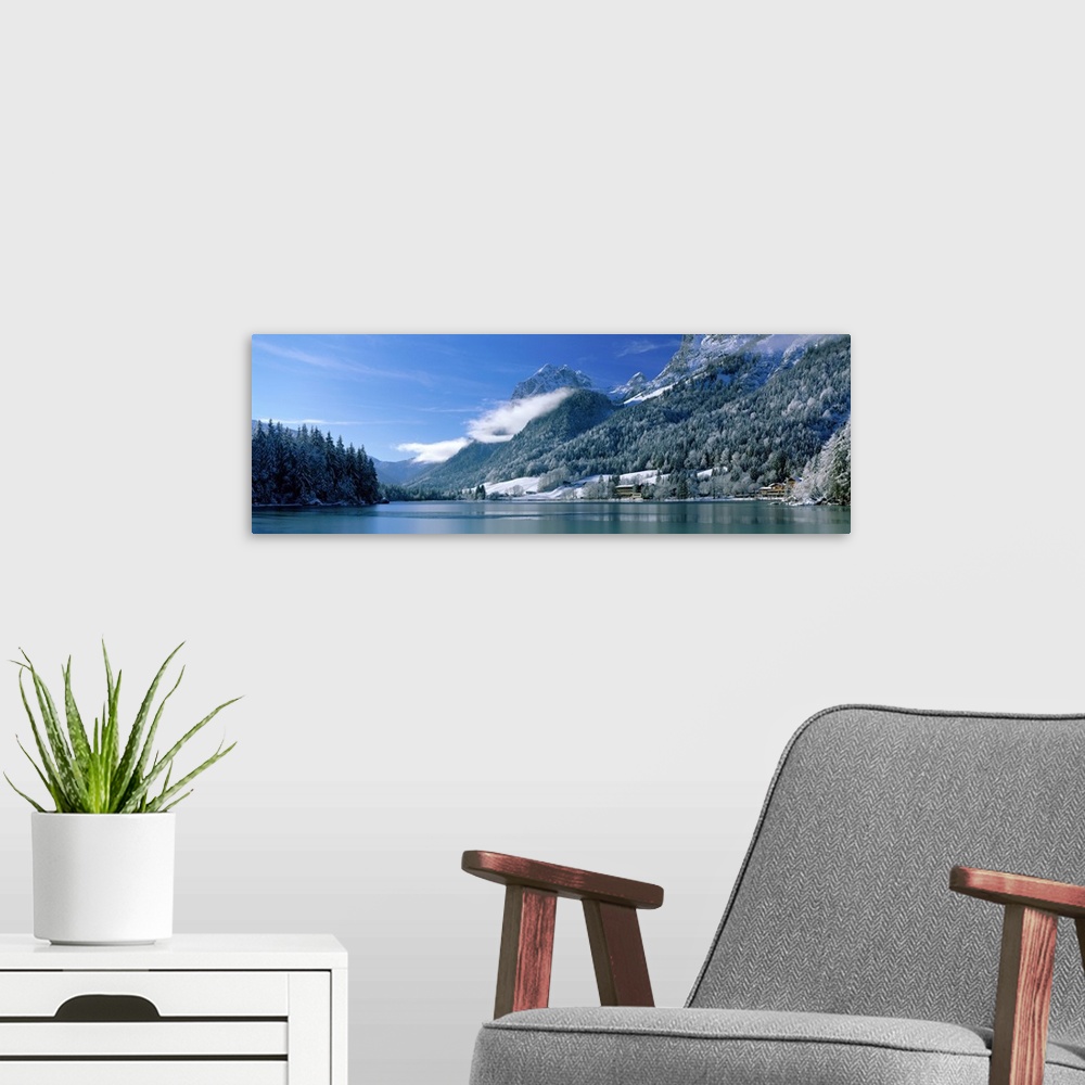 A modern room featuring Hinter See Bavaria Germany