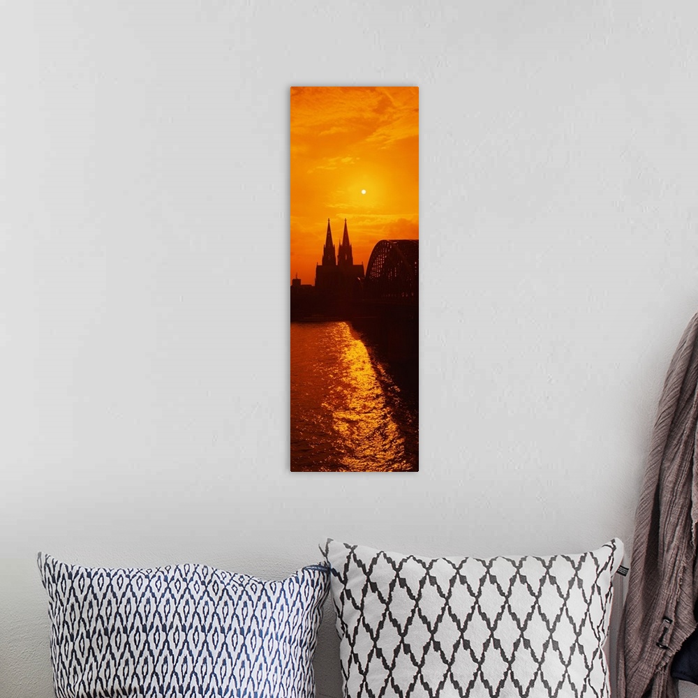 A bohemian room featuring Hohenzollern Bridge Cologne Germany