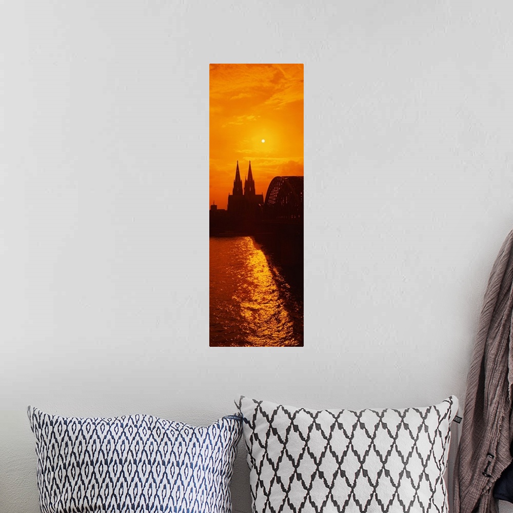 A bohemian room featuring Hohenzollern Bridge Cologne Germany