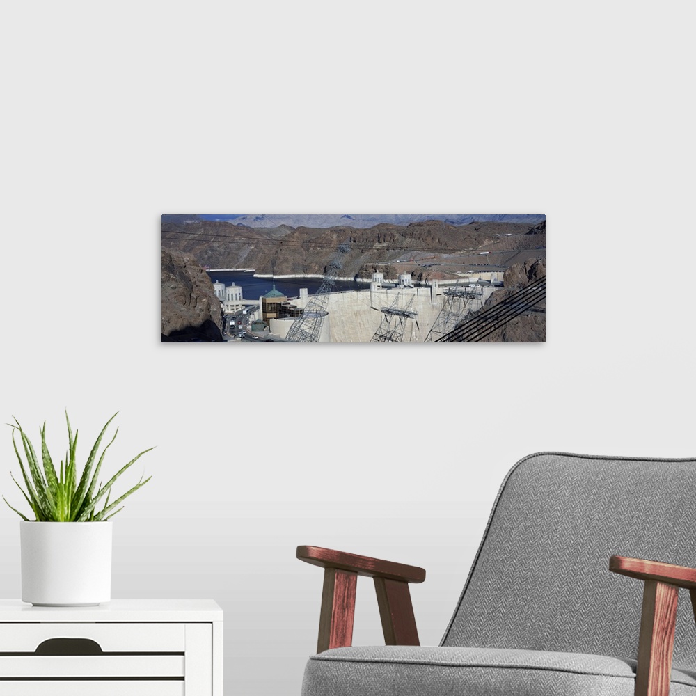 A modern room featuring Hoover Dam AZ