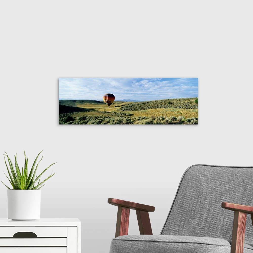A modern room featuring Hot Air Balloon Taos NM