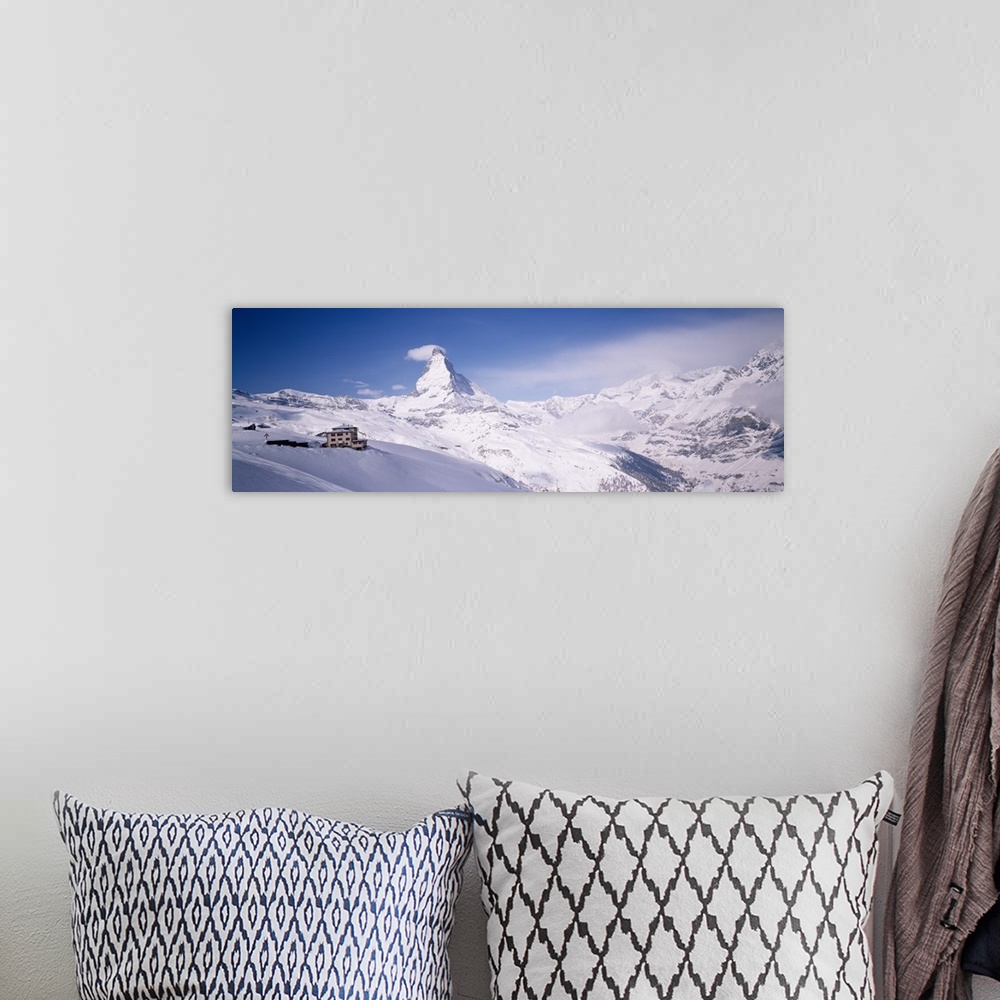 A bohemian room featuring Hotel on a polar landscape, Matterhorn, Zermatt, Switzerland