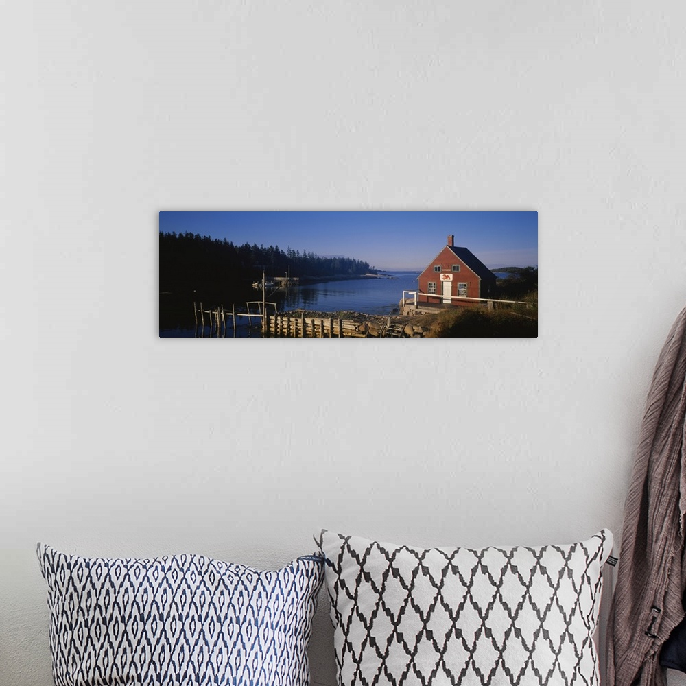 A bohemian room featuring House on the lake side, Stonington, Deer Island, Hancock County, Maine