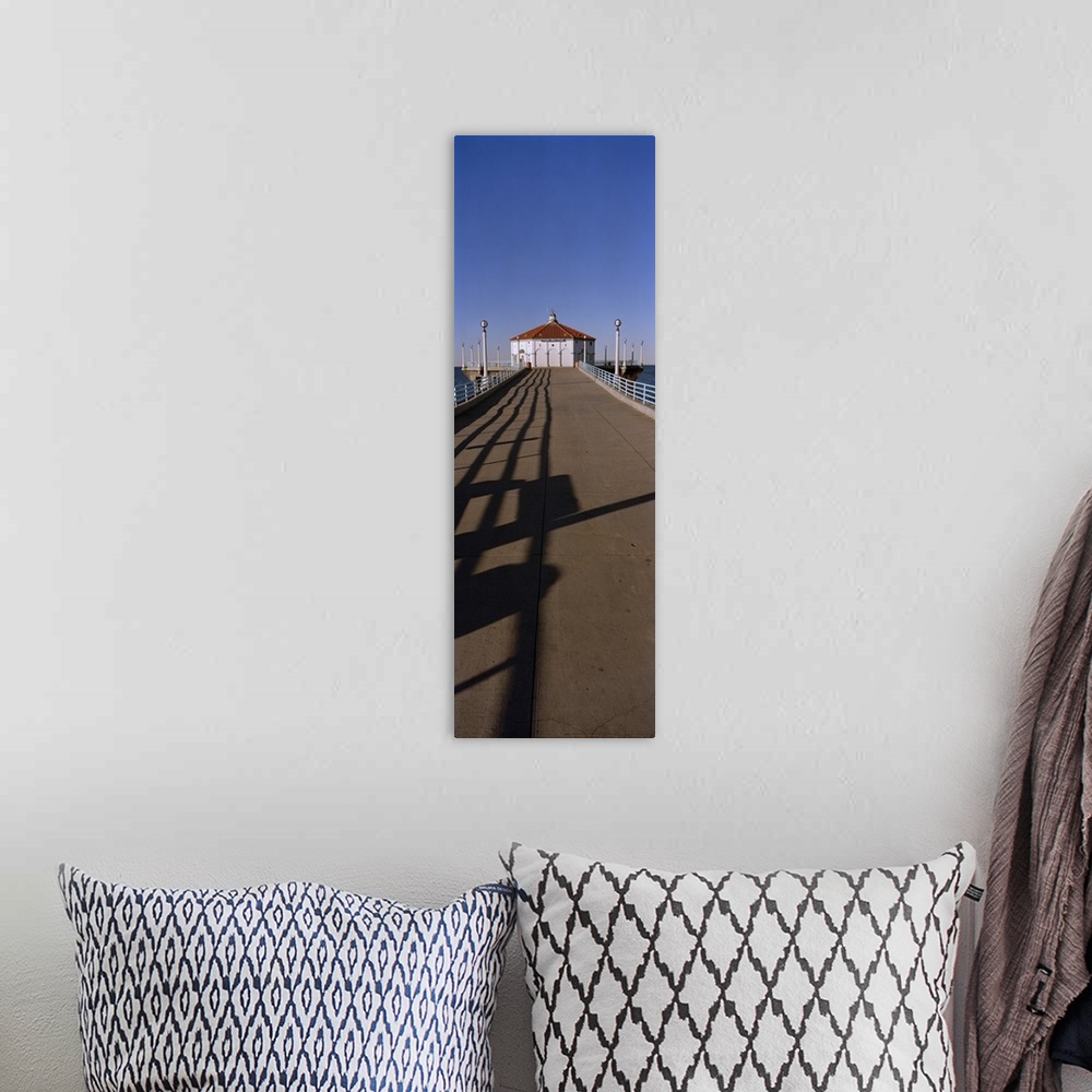 A bohemian room featuring Hut on a pier, Manhattan Beach Pier, Manhattan Beach, Los Angeles County, California