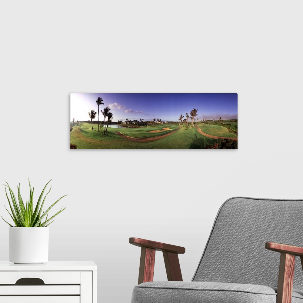 A modern room featuring Hyatt Kauai Golf Course HI USA