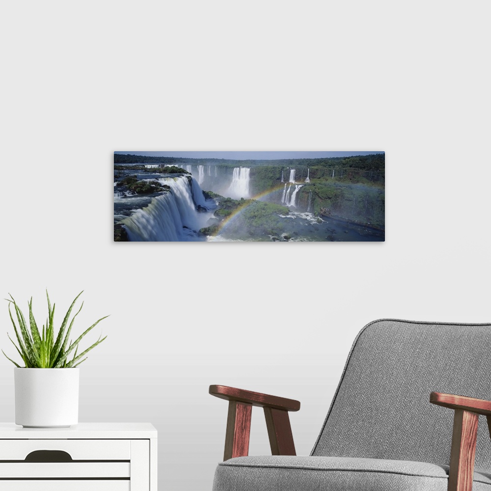 A modern room featuring Iguacu Falls Parana Brazil