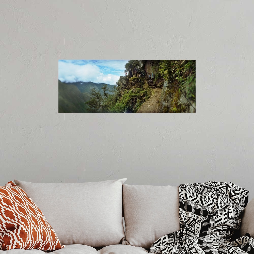 A bohemian room featuring Inca Trail at the mountainside Machu Picchu Cusco Region Peru