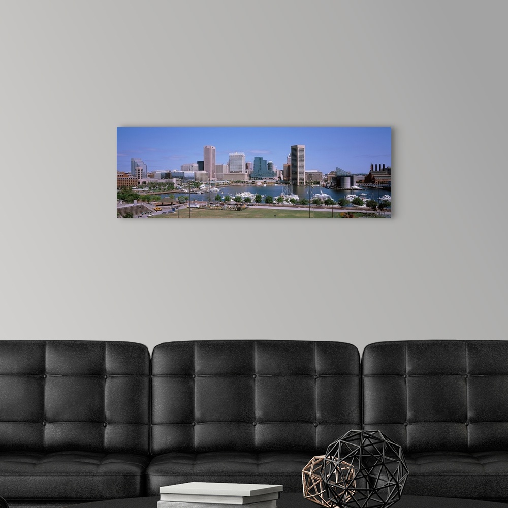 A modern room featuring Inner Harbor Skyline Baltimore MD