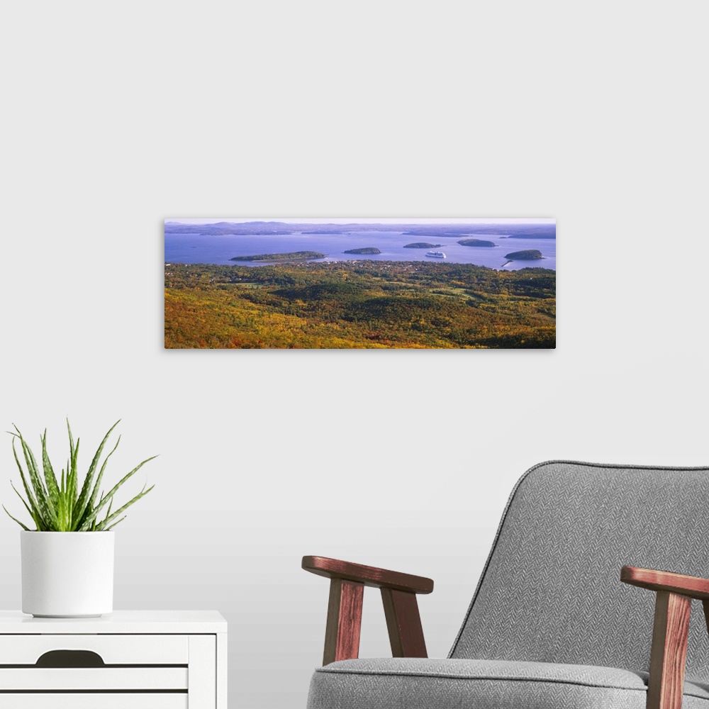 A modern room featuring Islands in the sea, Porcupine Islands, Acadia National Park, Maine