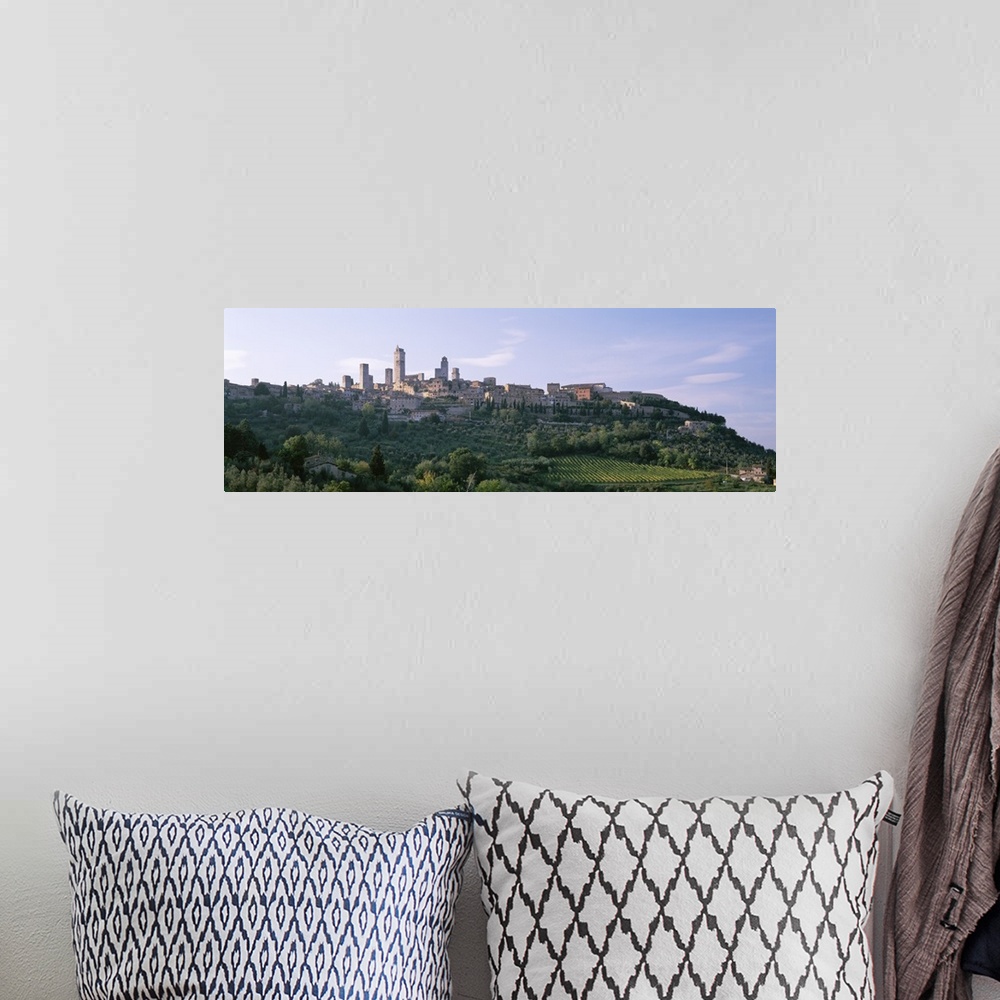 A bohemian room featuring Italy, Tuscany, Towers of San Gimignano, Medieval town
