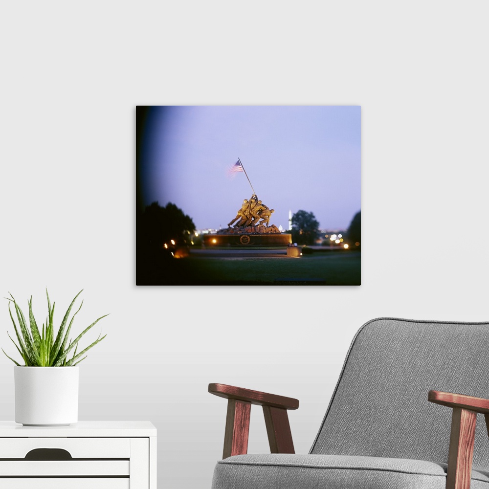 A modern room featuring Iwo Jima Memorial, Arlington National Cemetery, Arlington, Virginia