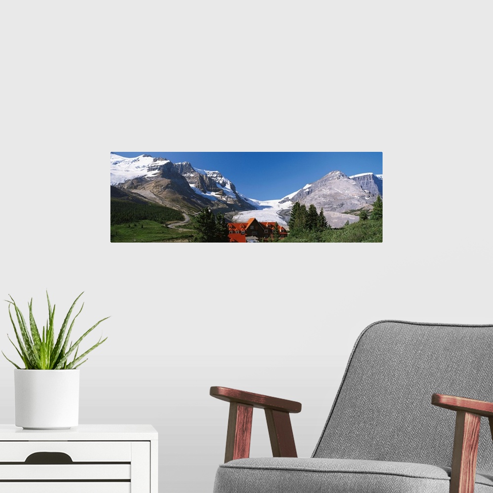 A modern room featuring Jasper National Park Alberta Canada